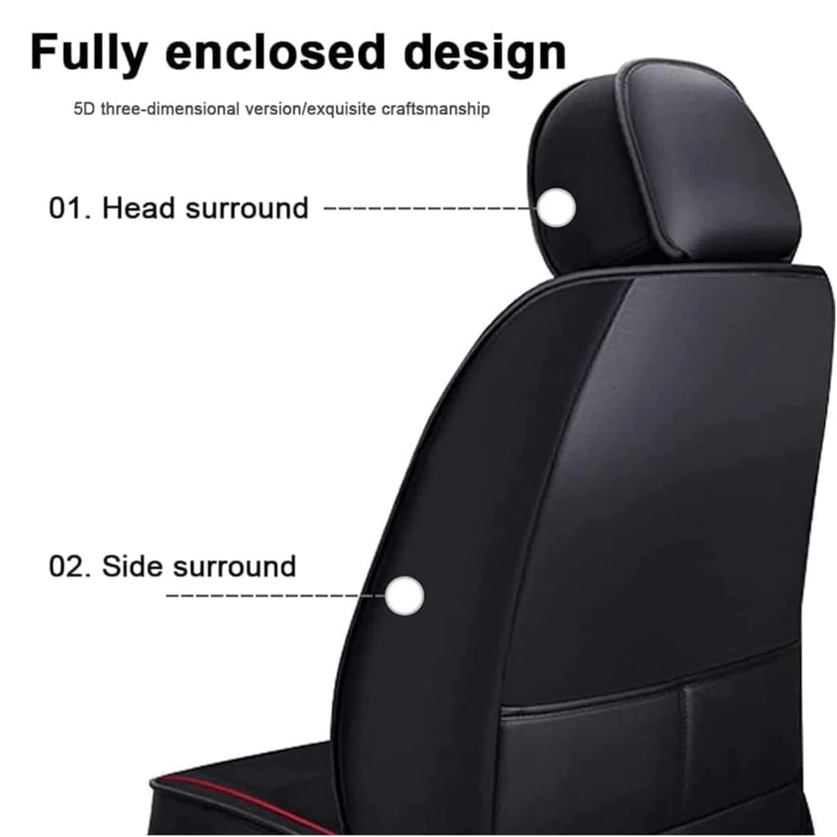 Fundas Asientos Coche,para Opel Corsa F 2019-2023 2024 2025 Juego Completo Cuero PU Transpirable Protectores Cubreasientos Delanteros Traseros Airbag,A