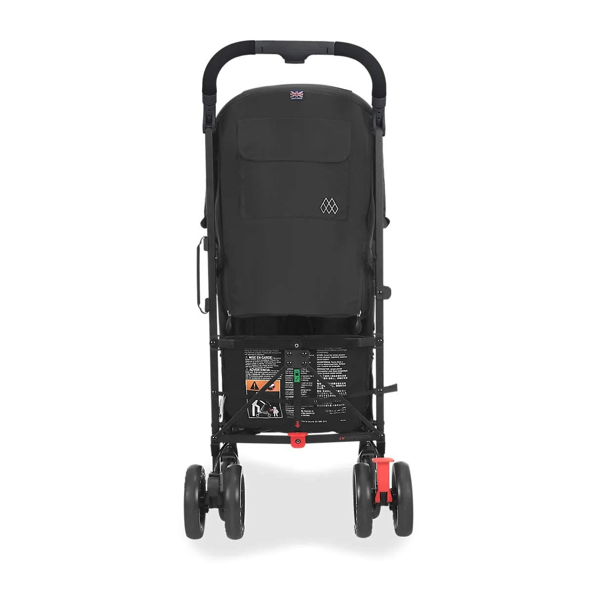 Maclaren Techno Arc silla de paseo tipo paraguas ligero, Para niños de recién nacidos hasta 25 kg, capota extensible con factor UPF 50+ y asiento reclinable, Accesorios incluidos, Negro