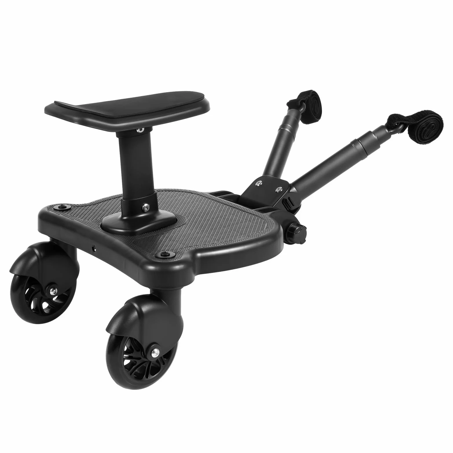 Kiddyboard - Tabla para cochecito de bebé (universal, hasta 25 kg, con asiento para cochecito, tabla de ruedas, tabla de escalones)