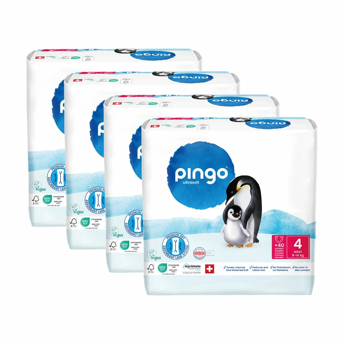 Pack ahorro Pañales T4 (8-14kg) Pingo 160 Uds