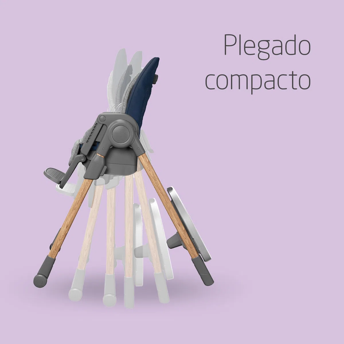 Maxi-Cosi Minla trona Evolutiva, reclinable y plegable, 6 en 1, silla portátil de viaje convertible para niños y Asiento Elevador, crece con el niño 0 meses - 14 años, essential blue