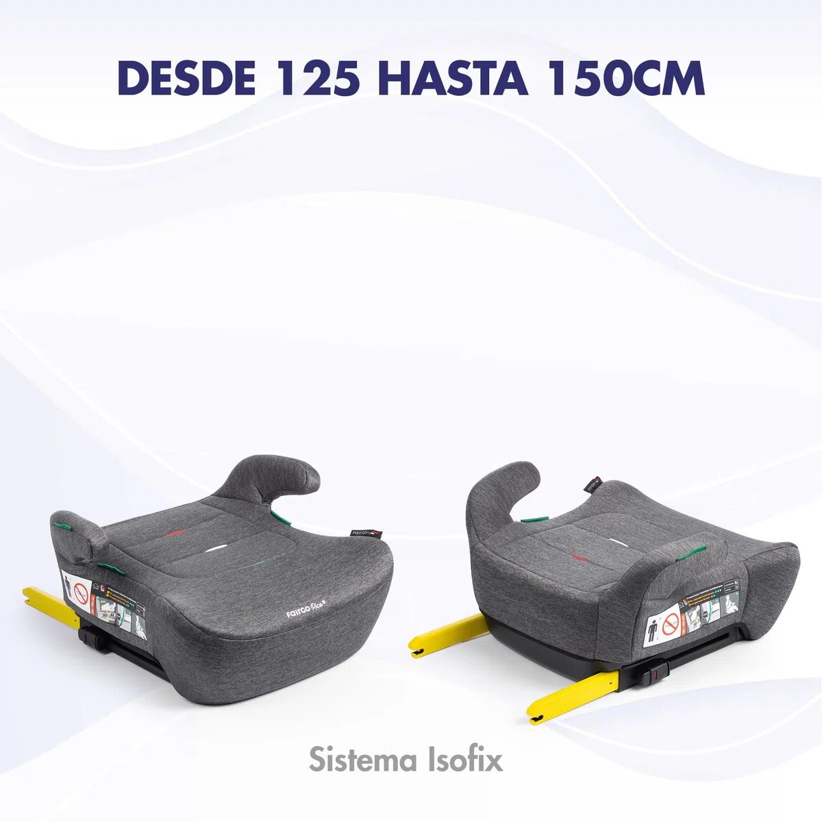 BABYAUTO – Alzador de coche Seguro y Cómodo PICO - I-size - desde los 7 a los 12 años - ISOFIX - para niños desde los 125 a 150 cm de altura (ROYAL RED)