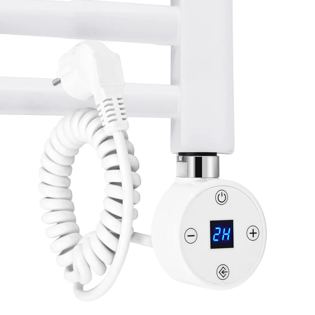 EMKE Varilla calefactora 900 W para radiador de baño, Cartucho de calefacción de Acero Inoxidable para radiador toallero eléctrico, Barra de calefacción con termostato y regulador de Temperatura,