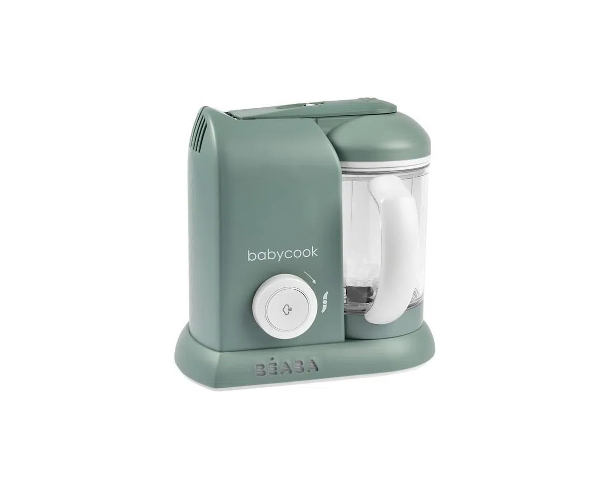 BEABA, Babycook Solo, Robot bébé 4 en 1, Cuiseur, Mixeur - Eucalyptus