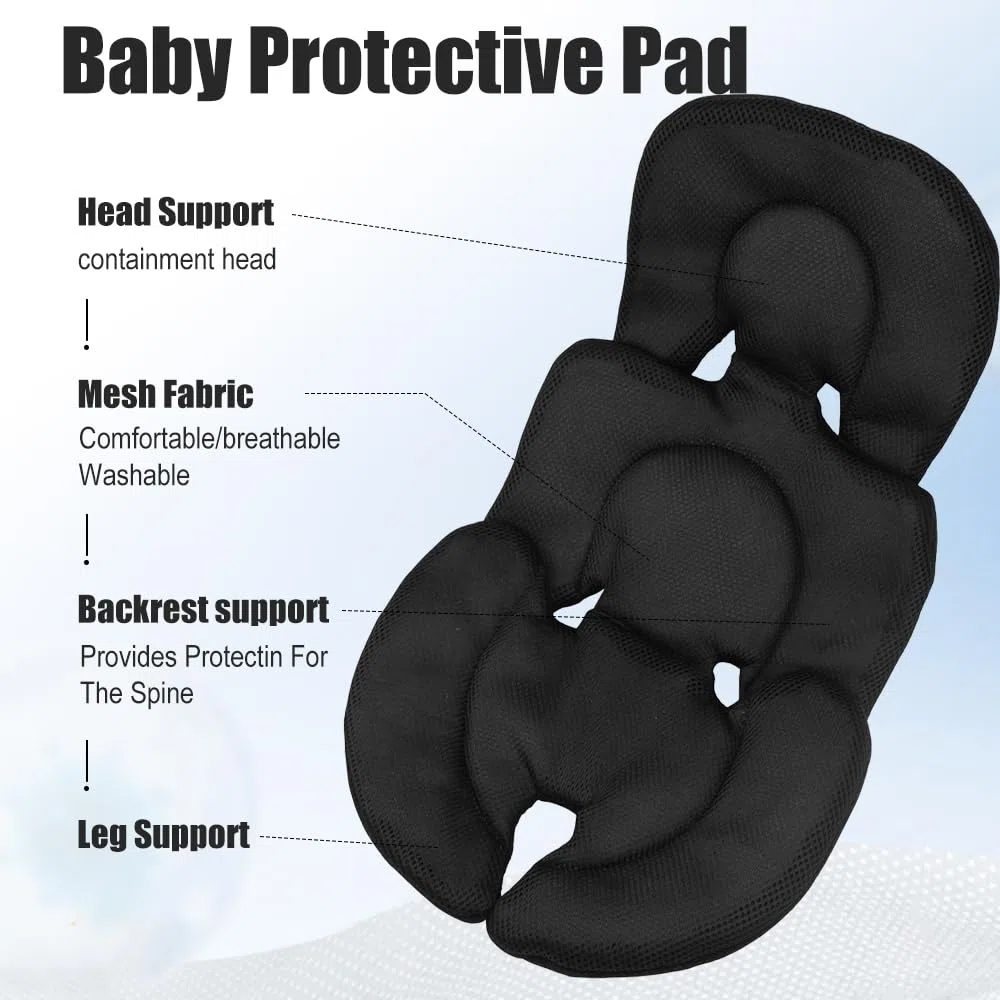 Reductor Silla Coche Bebé, Inserto para Asiento de Coche para Bebé, Reductor de Asiento para Bebe Recién Nacido, Cojín para Asiento de Coche para Bebe, para Asiento de Coche, Silla Alta