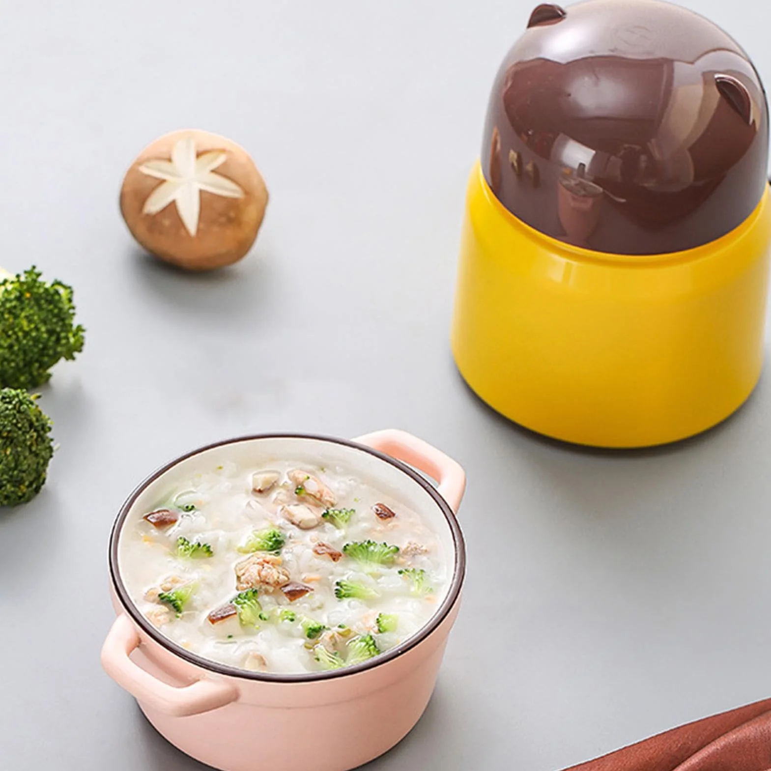 procesador de alimentos para niños – Procesador de alimentos automático multiusos | Fabricante de alimentos portátil desmontable, lindo procesador de alimentos para puré de frutas, puré de