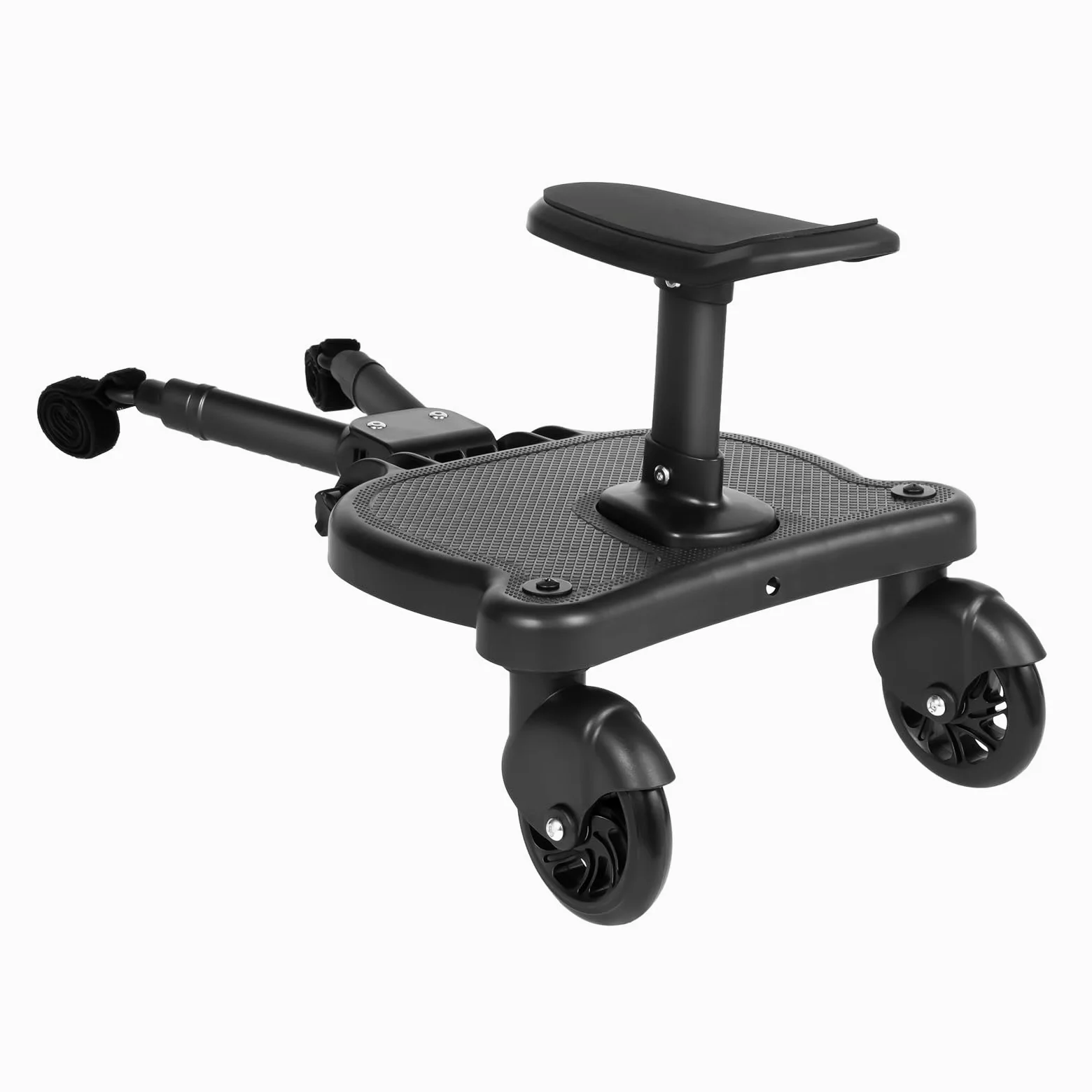 Patinete Carro Bebe Universal EVA Patin Carro Bebe Universal 108x225cm Asiento Tabla para Cochecito Diseño 2 en 1 con Ruedas de PU Cinta Autoadhesiva y Cojín