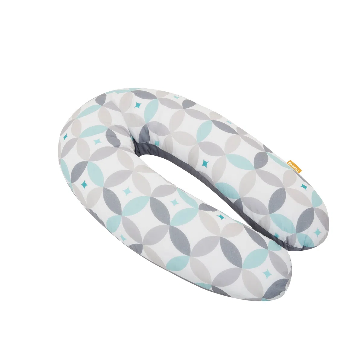 Badabulle Cojínde Maternidad Evolutivo, 2 en 1, Almohada de Lactancia, Relleno de Microesferas, estampado