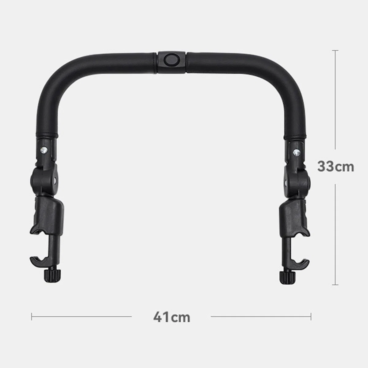 perfeclan Barra de mano delantera para carrito de bebé, barra de soporte universal para carrito con asa y reposabrazos para