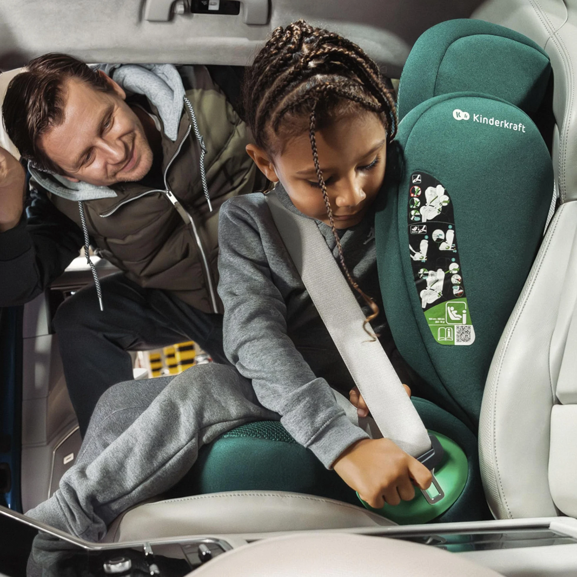 Kinderkraft JUNIOR FIX 2 PRO silla de coche 100-150 cm ISOFIX Negro