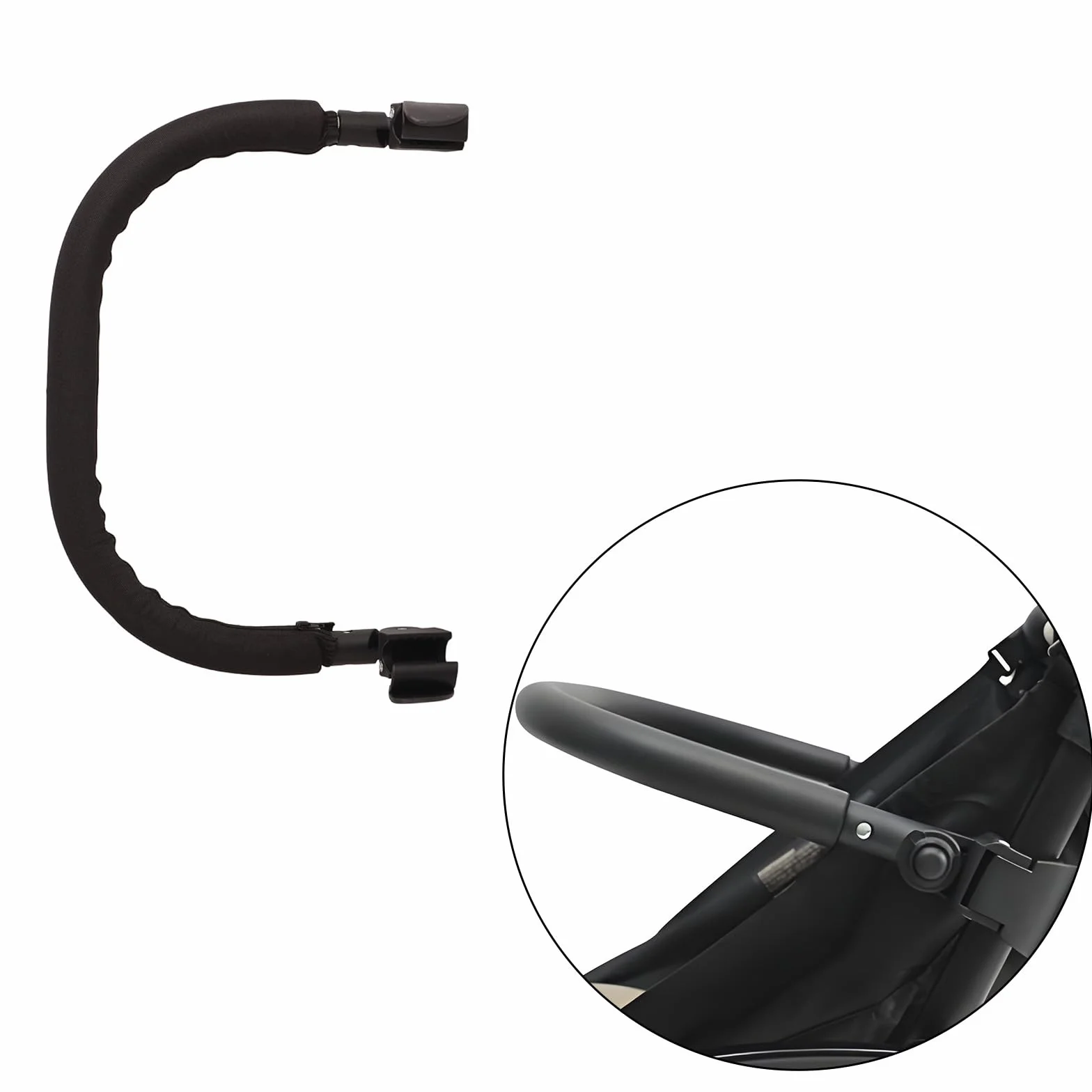 Cochecito de bebé Apoyabrazos Barandilla Ajustable Cochecitos Barras de Parachoques Cochecito Apoyabrazos Accesorios para Babyzen y Yoyo, para Distancia entre Dos Tubos Es 38-42