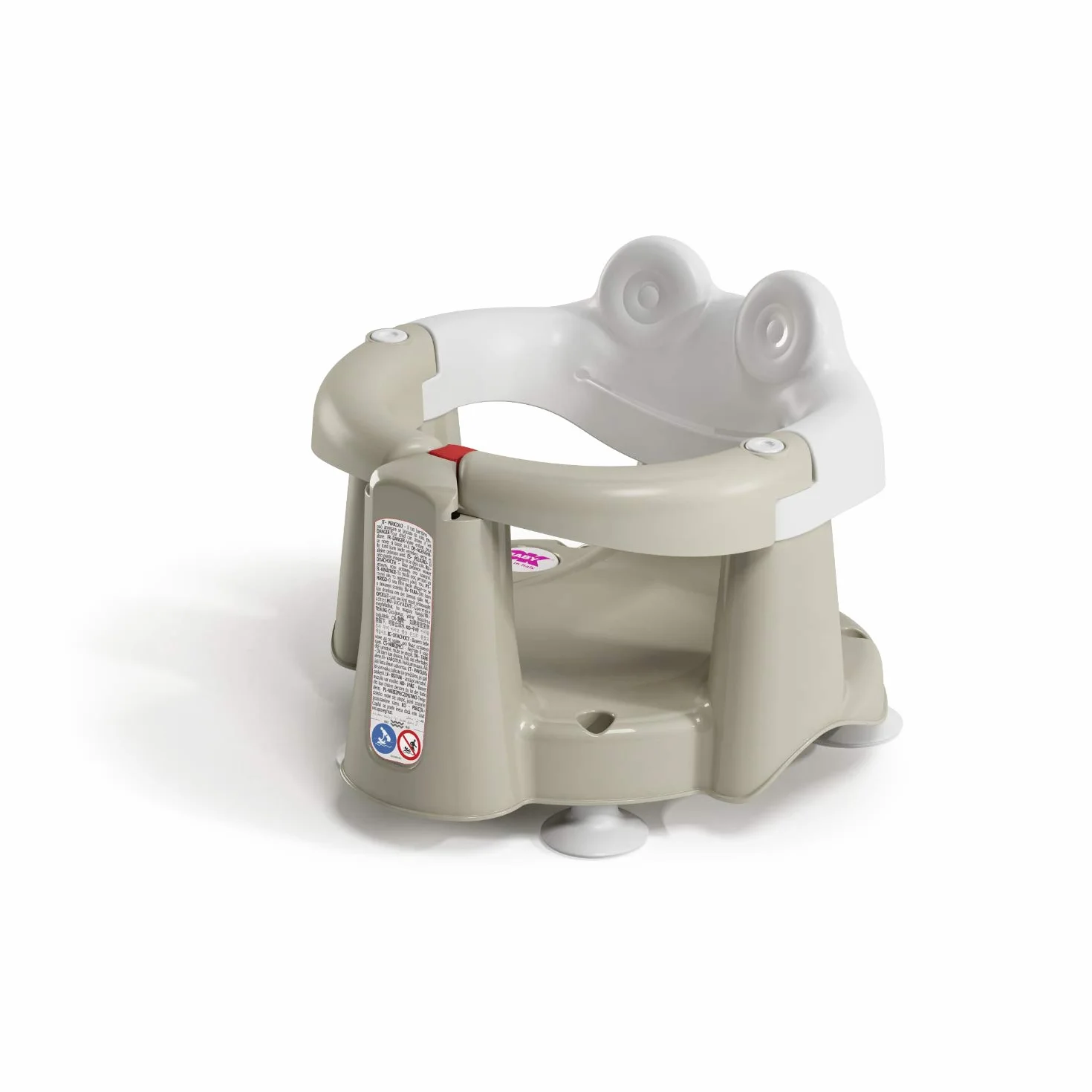 OKBABY Crab - Asiento de baño para el interior de la bañera - para bebés de 6 a 15 meses (13 kg) - Gris