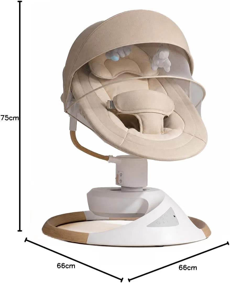 BEBE2LUXE Emy : Silla Mecedora Eléctrica para Niños Emy, Hamaca para Bebé, Columpio Bebe