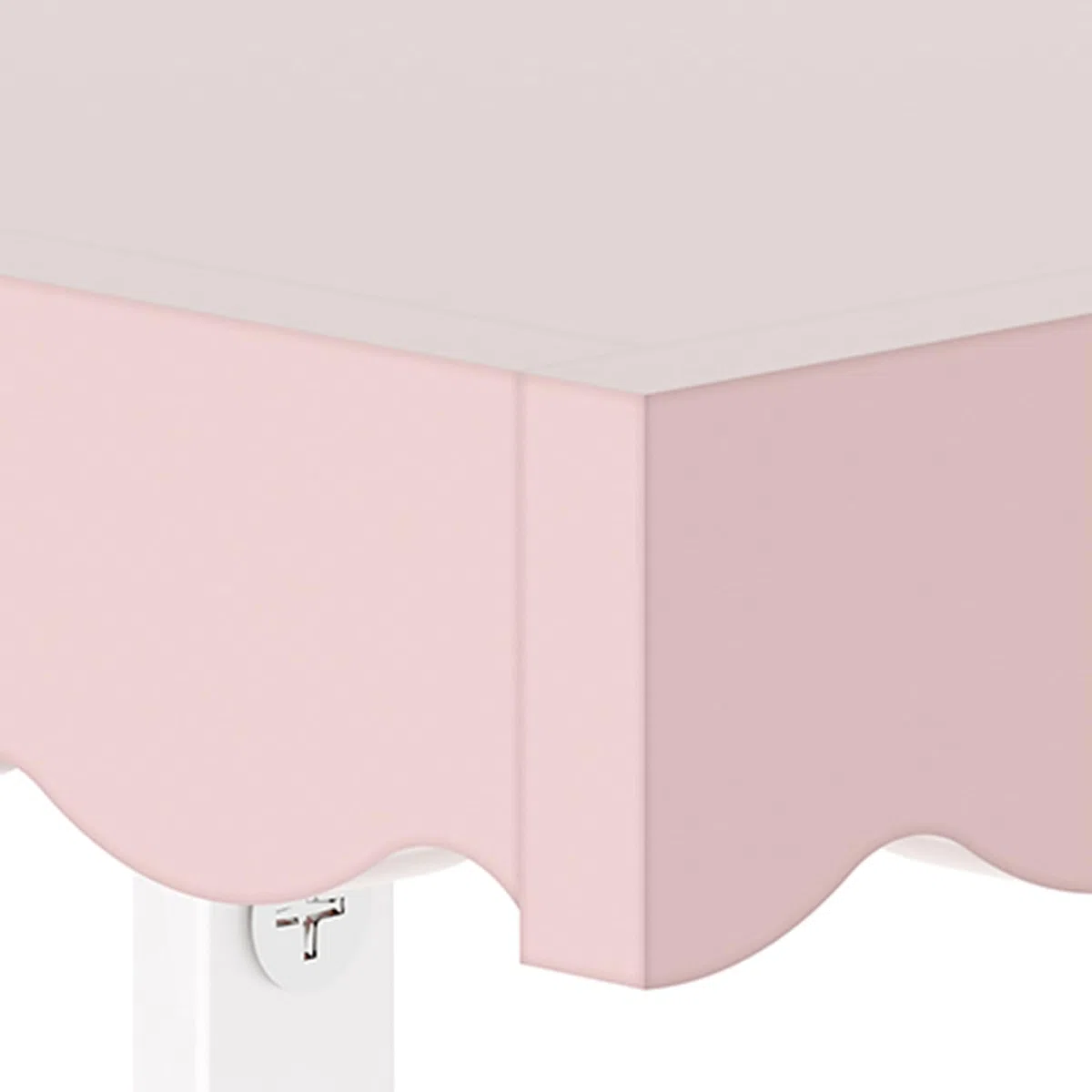[en.casa] Set de 2 Estantes Flotantes Infantil Vestnes Baldas de Pared con Borde Elevado y Ondulado Librería Dormitorio para Niños Habitación Infantil 80 x 17 x 4 cm Rosa - Algodón de azúcar
