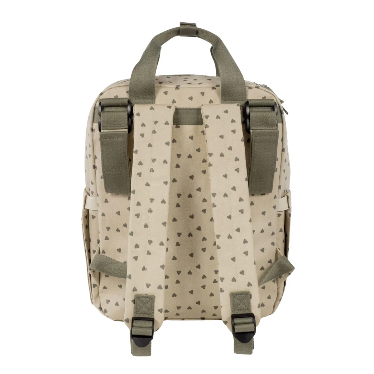Walking Mum - Mochila Corazones Poppy Musgo