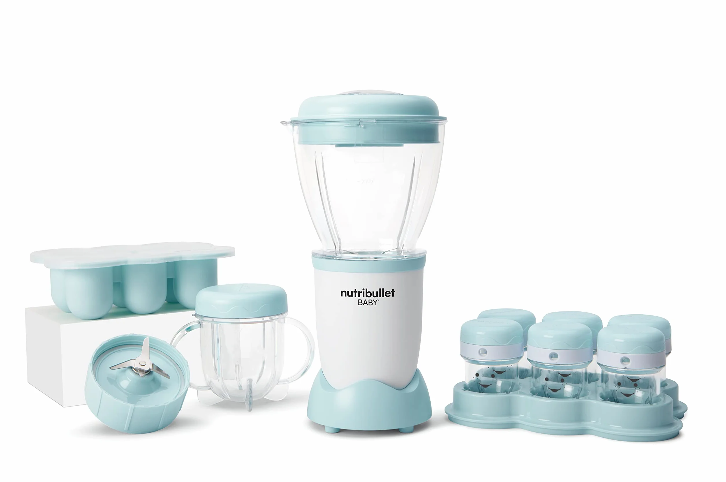 nutribullet Baby Batidora, batidora, sistema de preparación de alimentos para bebés, componentes y accesorios sin BPA, potencia de 250 W, NBY100