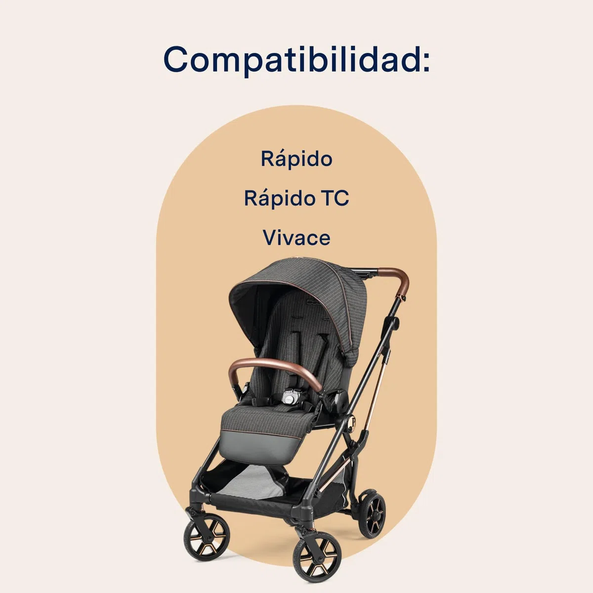 PEG Ride With Me Board - Patinete Trasero para Segundo Niño - Compatible con Sillas de Paseo Veloce y Vivace de Peg