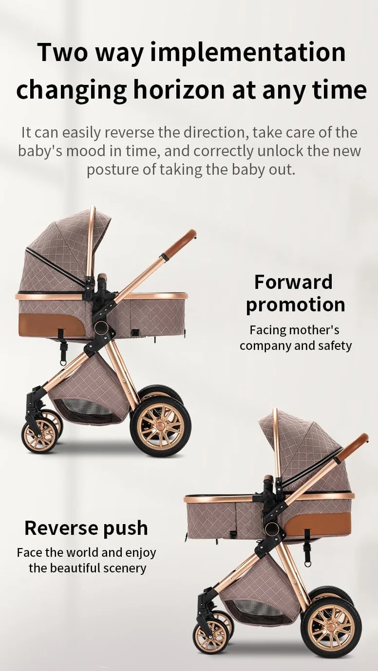 GLOKID Carrito bebé 3 Piezas, Carro, Carrito bebé 3 en 1, Silla Paseo, Sistema de viaje, Plegable, neumáticos de caucho, Con accesorios, Góndola, Adaptateurs, 25 kg (LV9 Rosa)