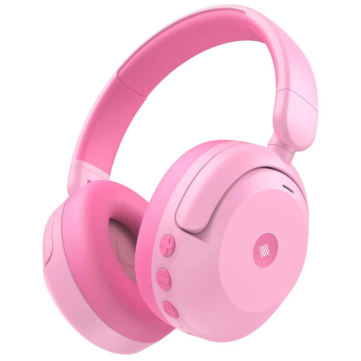 iClever BTH20 Auriculares con cancelación Activa de Ruido para niños, 60 Horas de reproducción, Carga rápida Tipo C, Volumen Seguro de 80 dBA, Bluetooth 5.4, Auriculares inalámbricos para niños