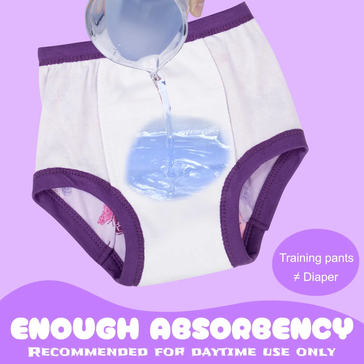 BIG ELEPHANT Calzoncillos de entrenamiento para niños y niñas, de algodón suave, reutilizables y absorbentes