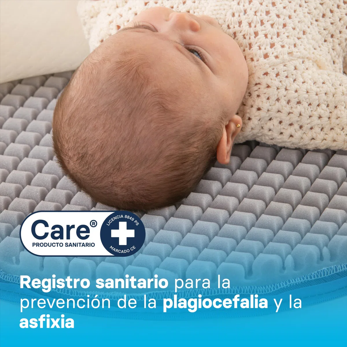 Ecus Kids, Colchón de Capazo Care Mini 75x40 cm, Hipoalergénico con Tratamiento Antimicrobiano, Extra Transpirable, Firmeza Adecuada, Tejido Xtra-Cool con Altura 5 cm