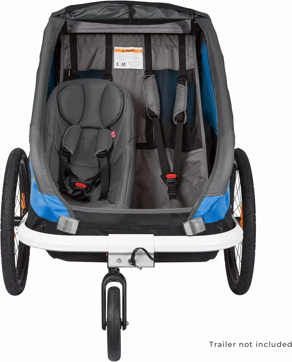 Hamax Inserto para bebé (se Adapta a Todos los remolques) - Soporte Suave y cómodo para recién Nacidos, fácil de Instalar, arnés de Seguridad, diseño Ajustable, Compatible con Asientos de Bicicleta