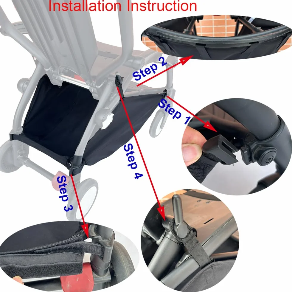 Bolsas de almacenamiento, cesta de cochecito compatible con Babyzen YOYO