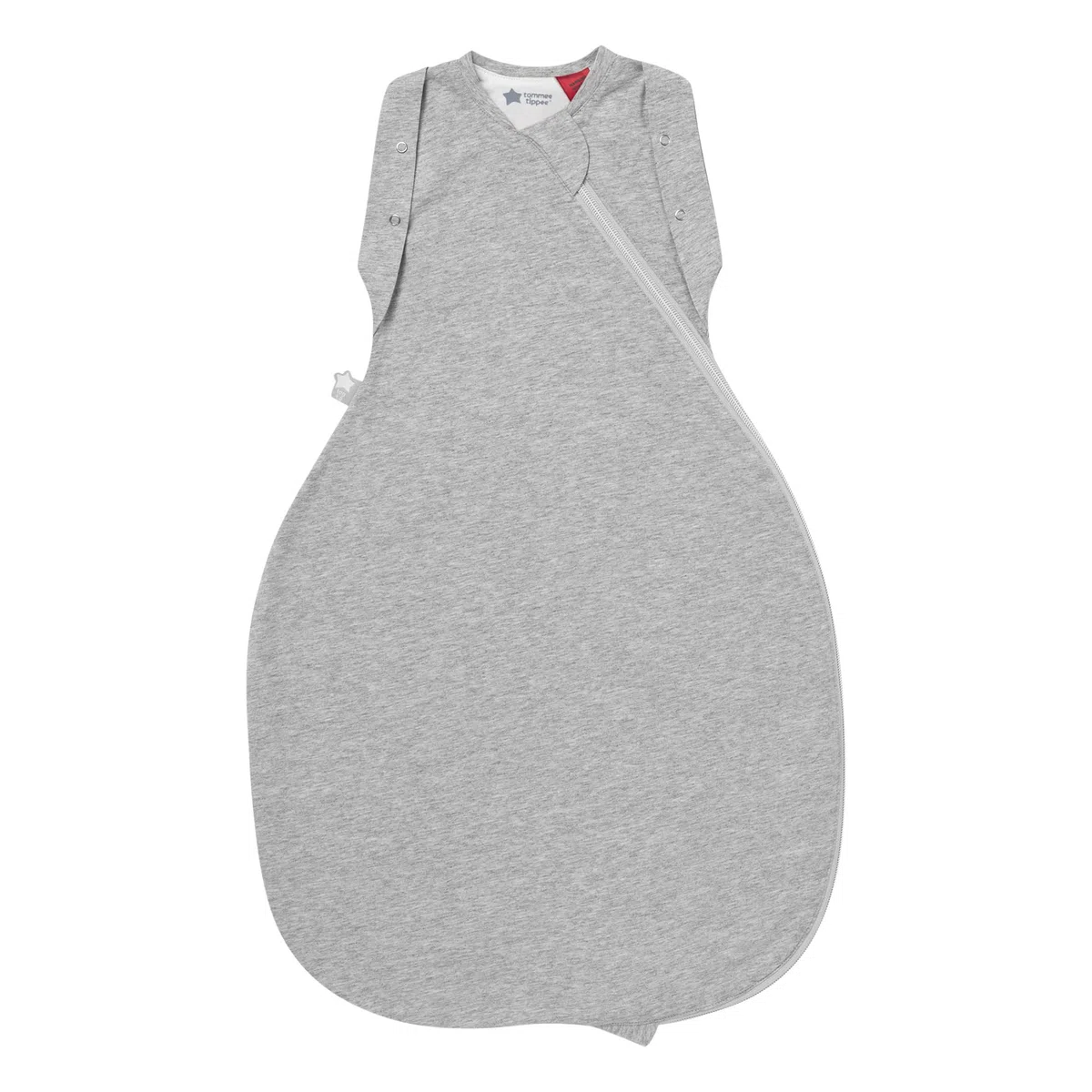 Tommee Tippee The Original Grobag Bolsa para Bebés, Diseño Saludable para la Cadera, Tejido Suave Rico en Algodón, 3-6m, 1.0 TOG, Sky Grey Marl