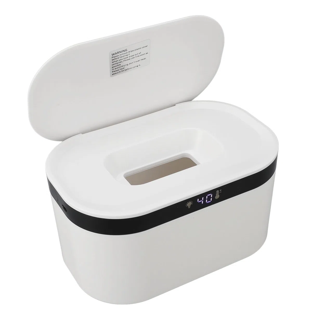 Calentador de Automóvil Toallitas Calentadoras para Bebés y Hogar 40°F a 140°F Luz Nocturna Ajustable Función Inteligente para Toallitas Húmedas y Secas