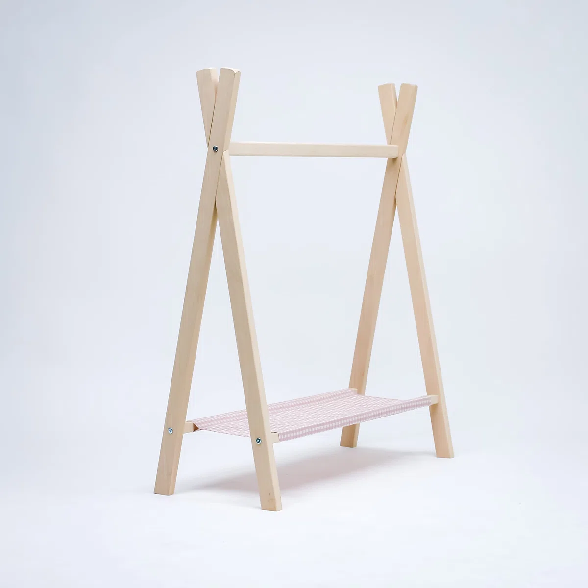 the good wood by PLASTIMYR - Perchero Infantil - Burro Ropa Infantil - Perchero de Madera - 91 x 35 x 104 cm