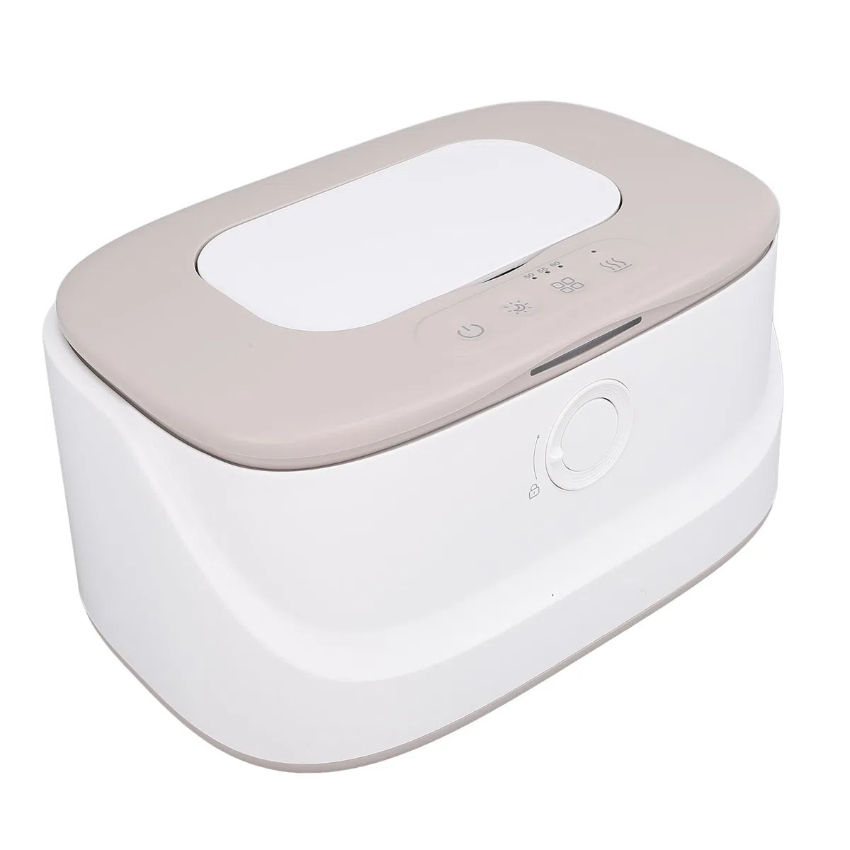 Calentador de Toallitas Húmedas para bebé, Control Inteligente de Temperatura, Dispensador Calentador de Gran Capacidad para Luz Nocturna, Función para Recién Nacidos PP (GREY)