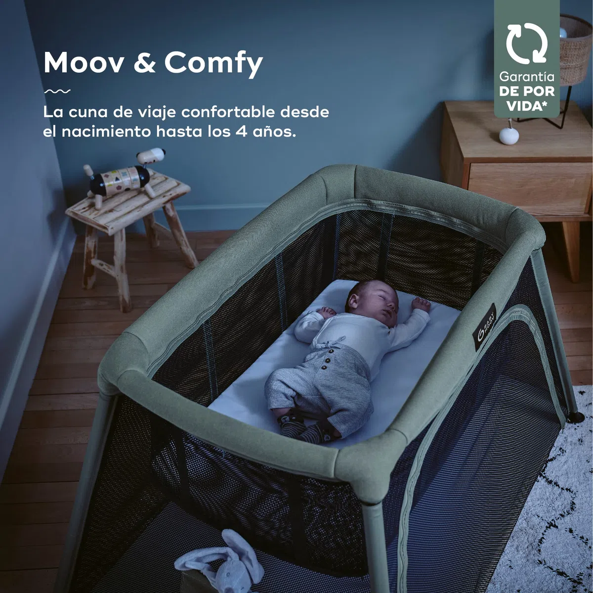 Babymoov Cuna de viaje 3 en 1 Moov and Comfy