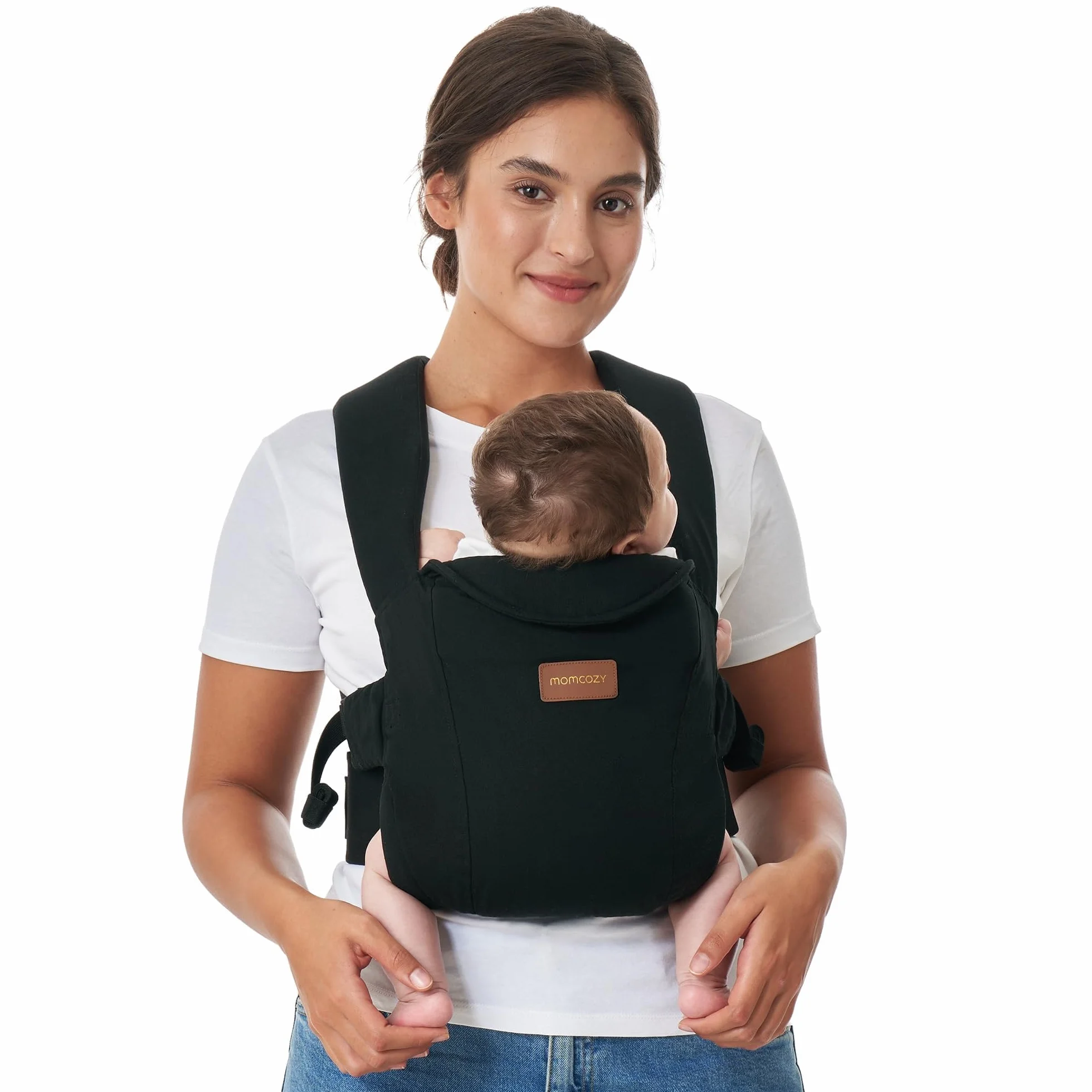 Momcozy Mochila Portabebé CB002 Ergonómica 3-11 kg Ligera con Soporte para Cuello