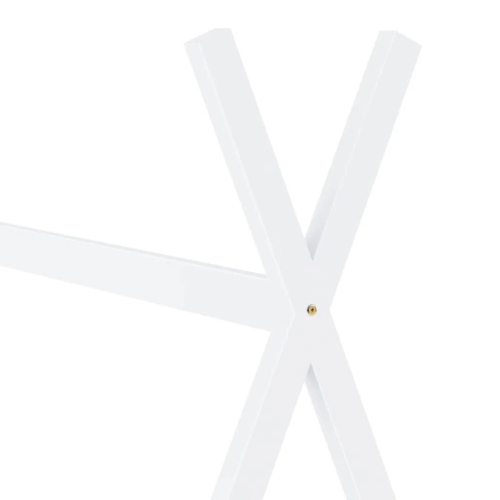 vidaXL Estructura de Cama Infantil Mueble para Habitación Dormir Cuarto de Niños Blanco 80x160 cm Madera Maciza de Pino