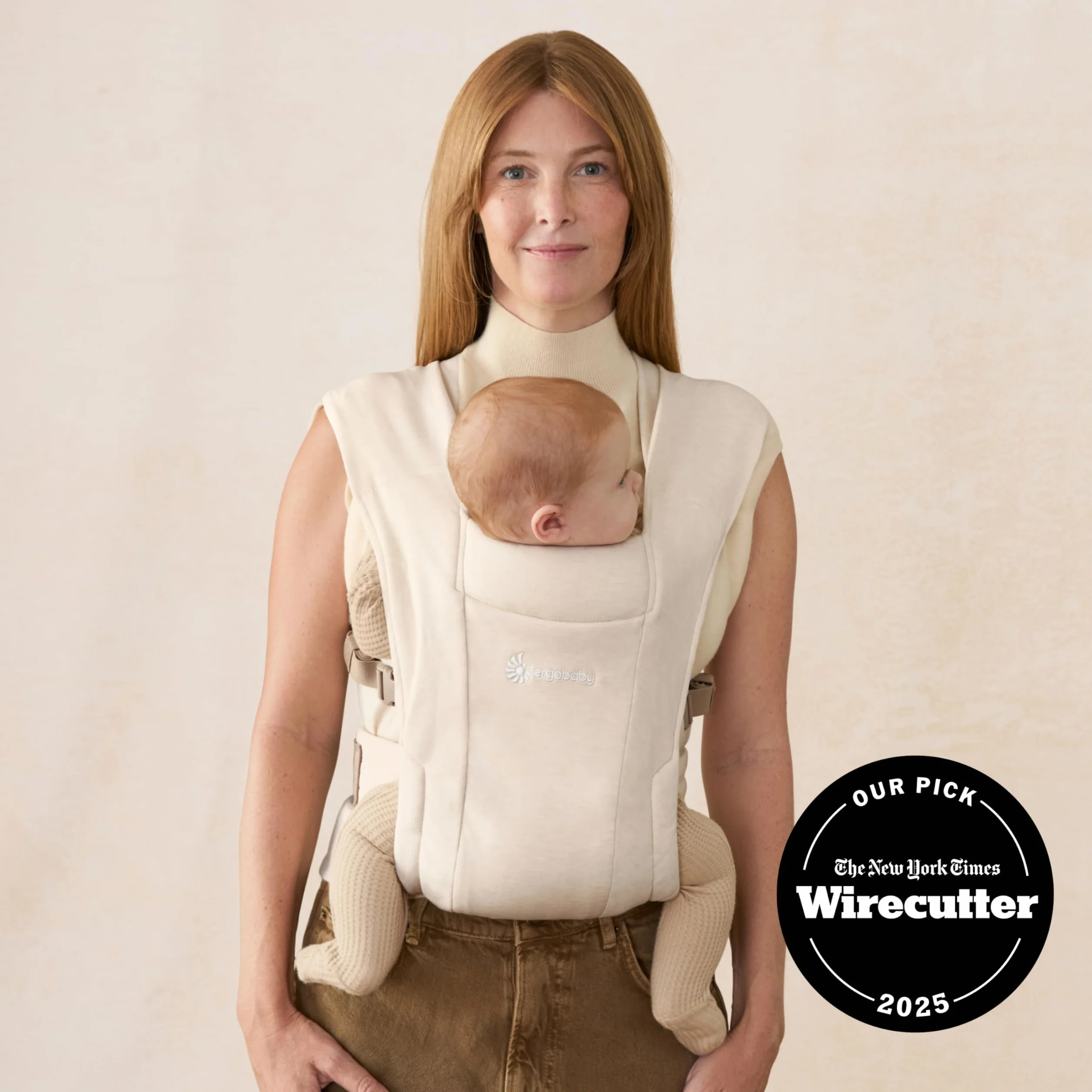 Ergobaby Embrace Mochila Portabebe Ergonomica Recién Nacidos, Extra Suave, Ultraligero, Cream