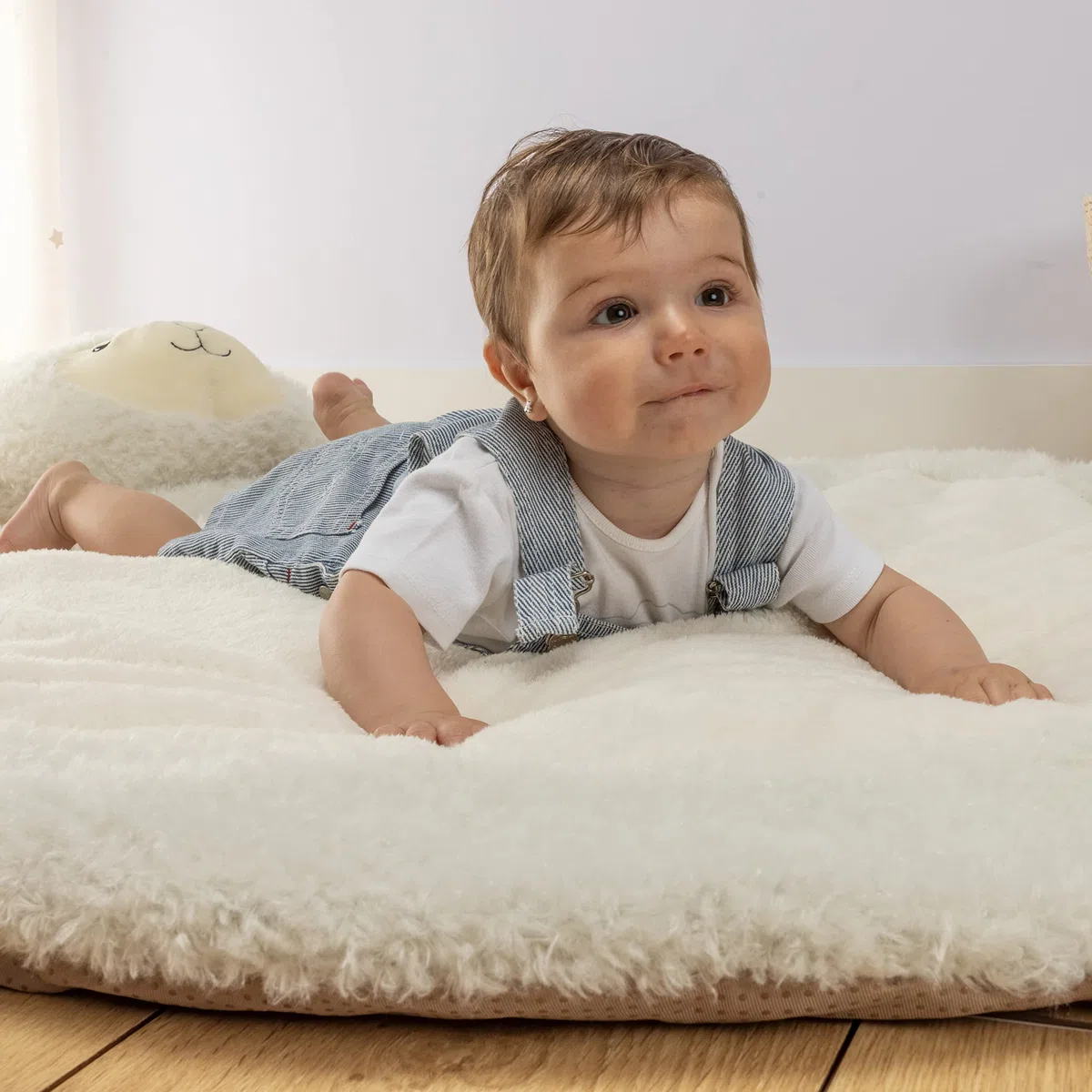 Manta de Juego Bebé XL Acolchada y Antideslizante | Alfombra Infantil de Suelo y Gateo, 100% Algodón Suave. Cojín de Peluche Lavable. Regalo Original Recién Nacido/Baby Shower.