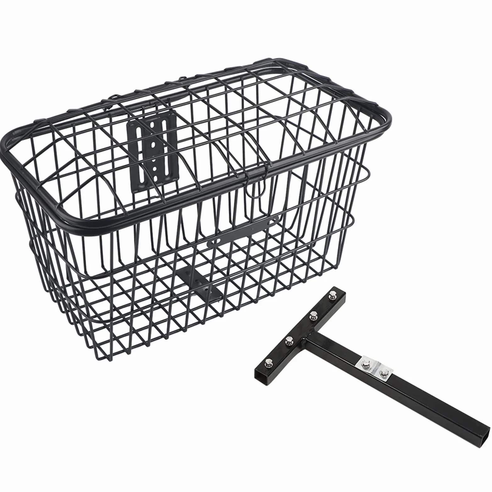Cesta Trasera para Scooter, Cesta Portátil Grande para Scooter, Cesta de Almacenamiento Trasera de Hierro para Scooter, Cesta Plegable para Compras y Viajes, 50 X 27 X 20 Cm