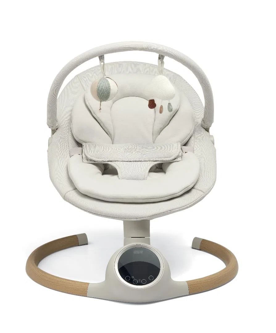 Mamas & Papas Alto Smart Baby Swing, Pantalla táctil, multivelocidad, melodías, Bluetooth y Control Remoto, Cachemira