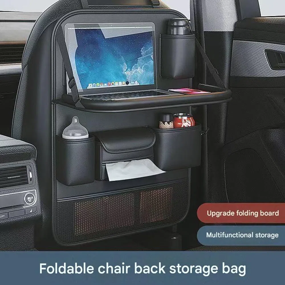 2X Organizador Asiento Trasero para Mercedes V-Klasse (Typ 447 AB BJ 2014), Mesa Comedor Bolsa Respaldo Plegable Almacenamiento Bolsillo Viaje Accesorios