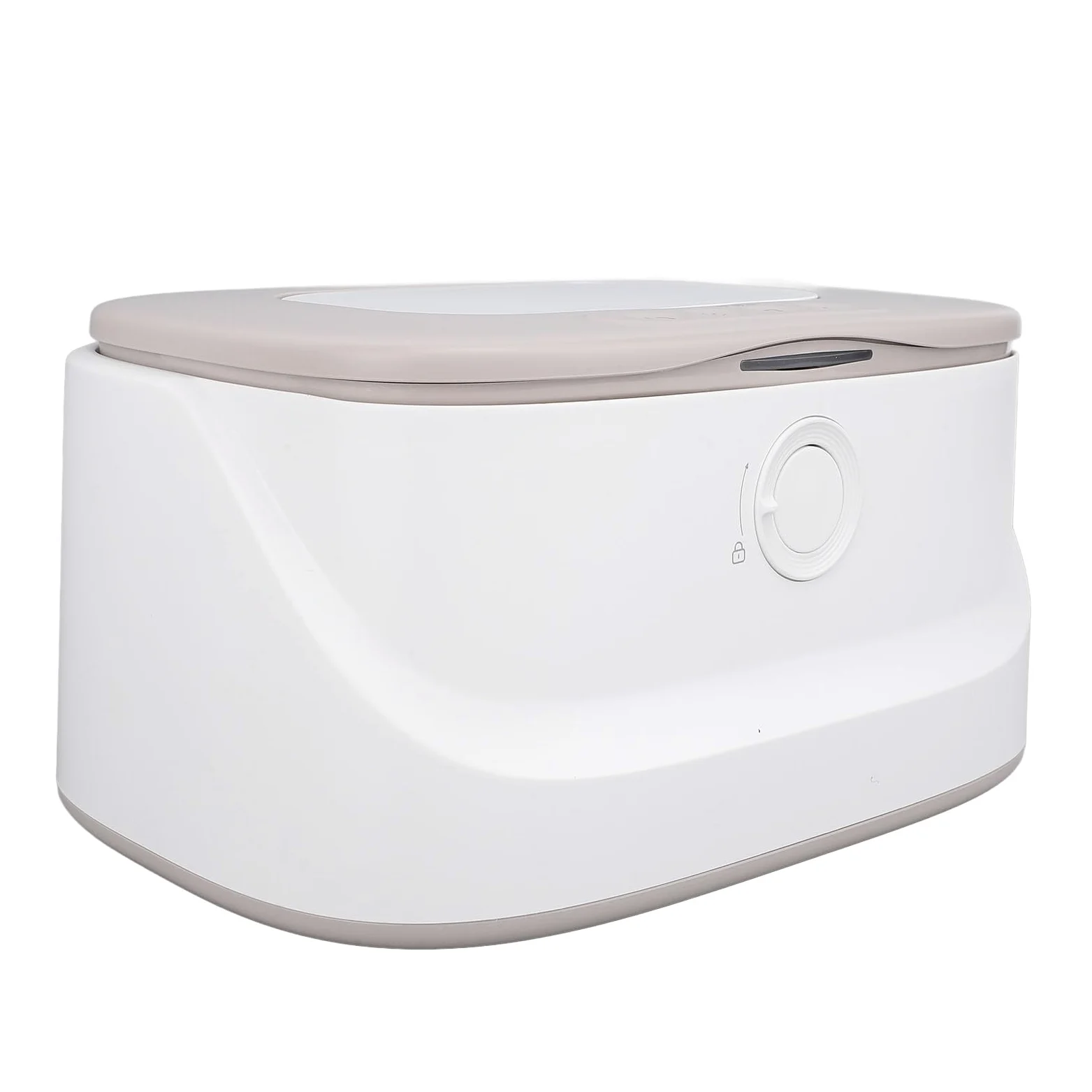 Calentador de Toallitas Húmedas para bebé, Control Inteligente de Temperatura, Dispensador Calentador de Gran Capacidad para Luz Nocturna, Función para Recién Nacidos PP (GREY)