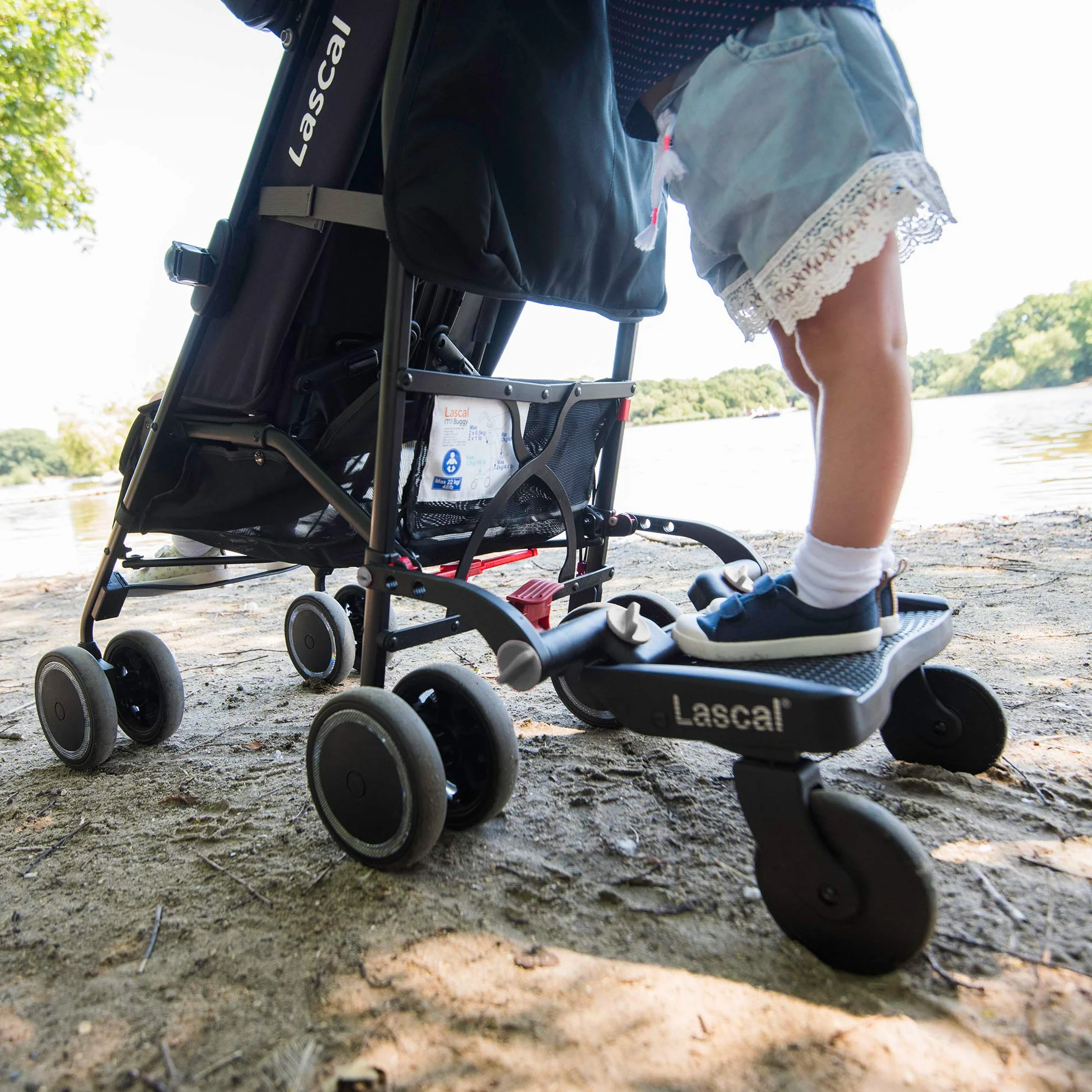 Lascal BuggyBoard Kit de conexión universal para carrito infantil, conecta las plataformas para silla de paseo BuggyBoard Maxi, Maxi+ y Mini, accesorio para carrito