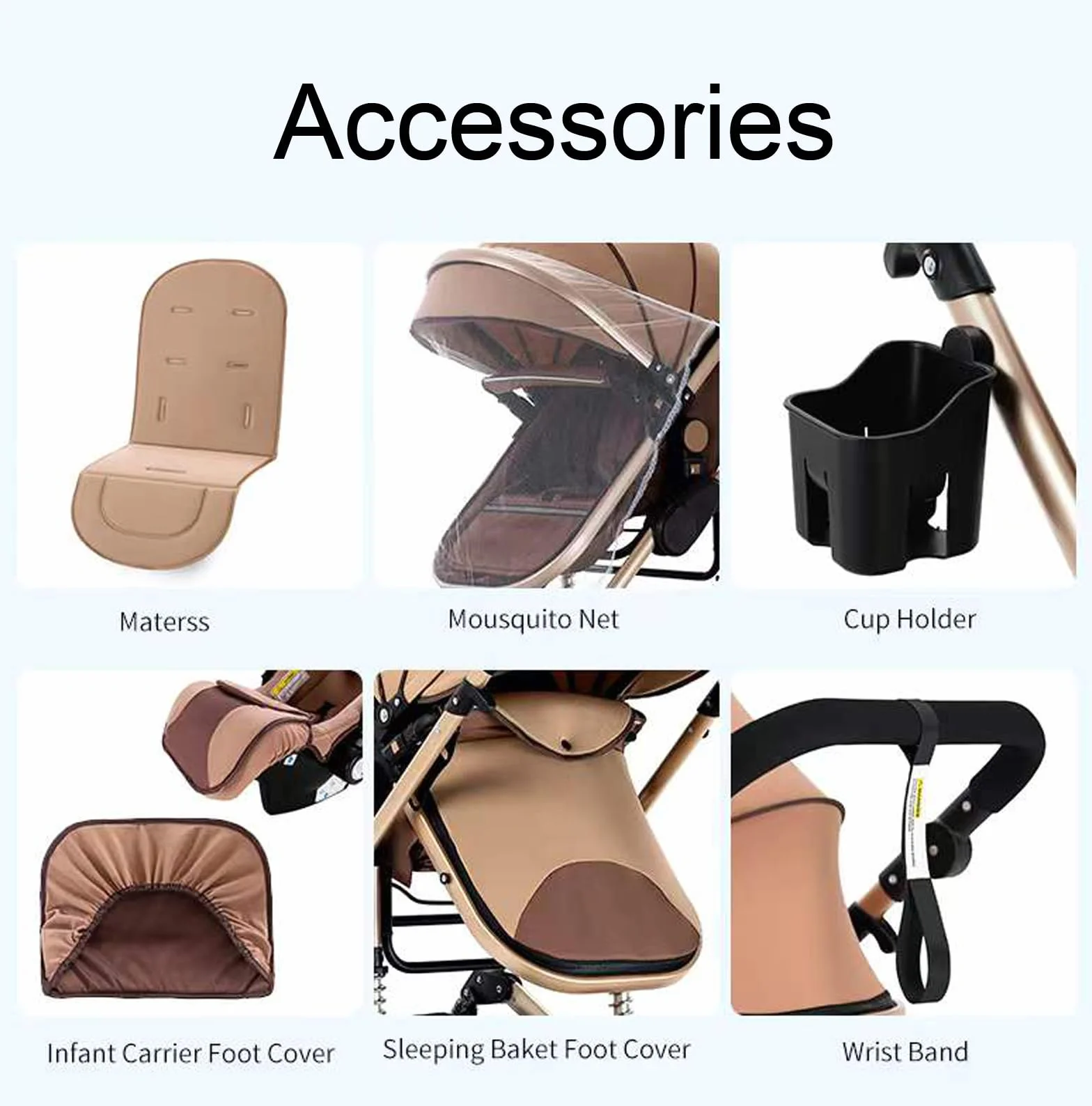 Carrito Bebe 3 en 1, Carrito Bebe con Diseño Portátil Plegable de Un Clic, Carro Bebes 3 Piezas con Empuje Reversible de Dos Vías, Cochecito Tres Piezas con Accesorios (739 Red)