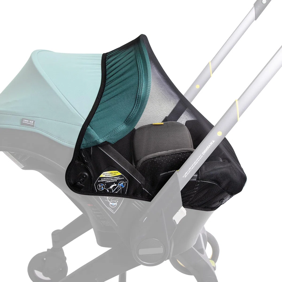 Mosquitera para cochecito, compatible con cochecito Doona y asiento de coche, calidad premium, lavable a máquina, accesorios Stoller, transpirable, fácil de almacenar (con una bolsa de