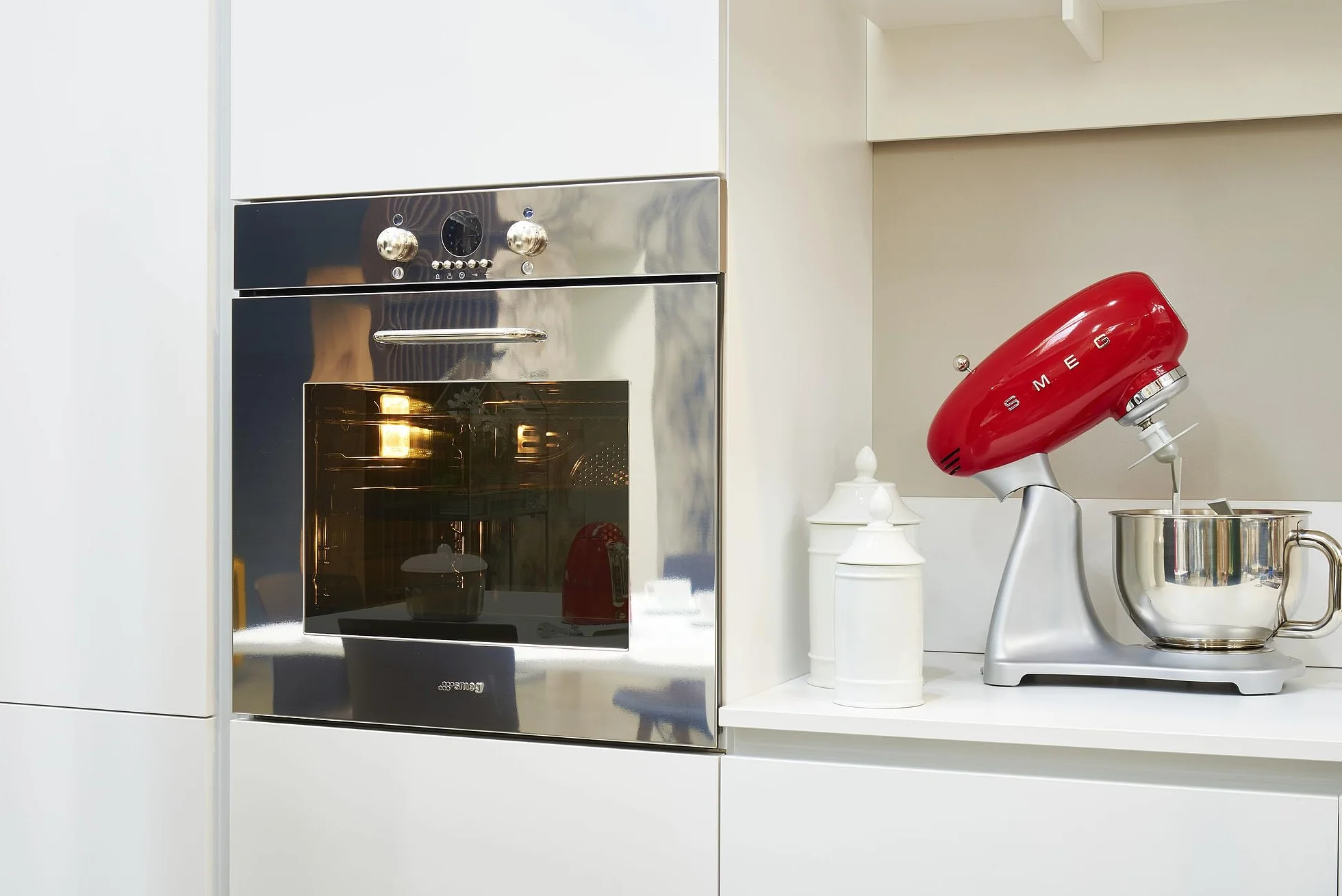 Smeg SMF02RDEU robot de cocina, Acero Inoxidable