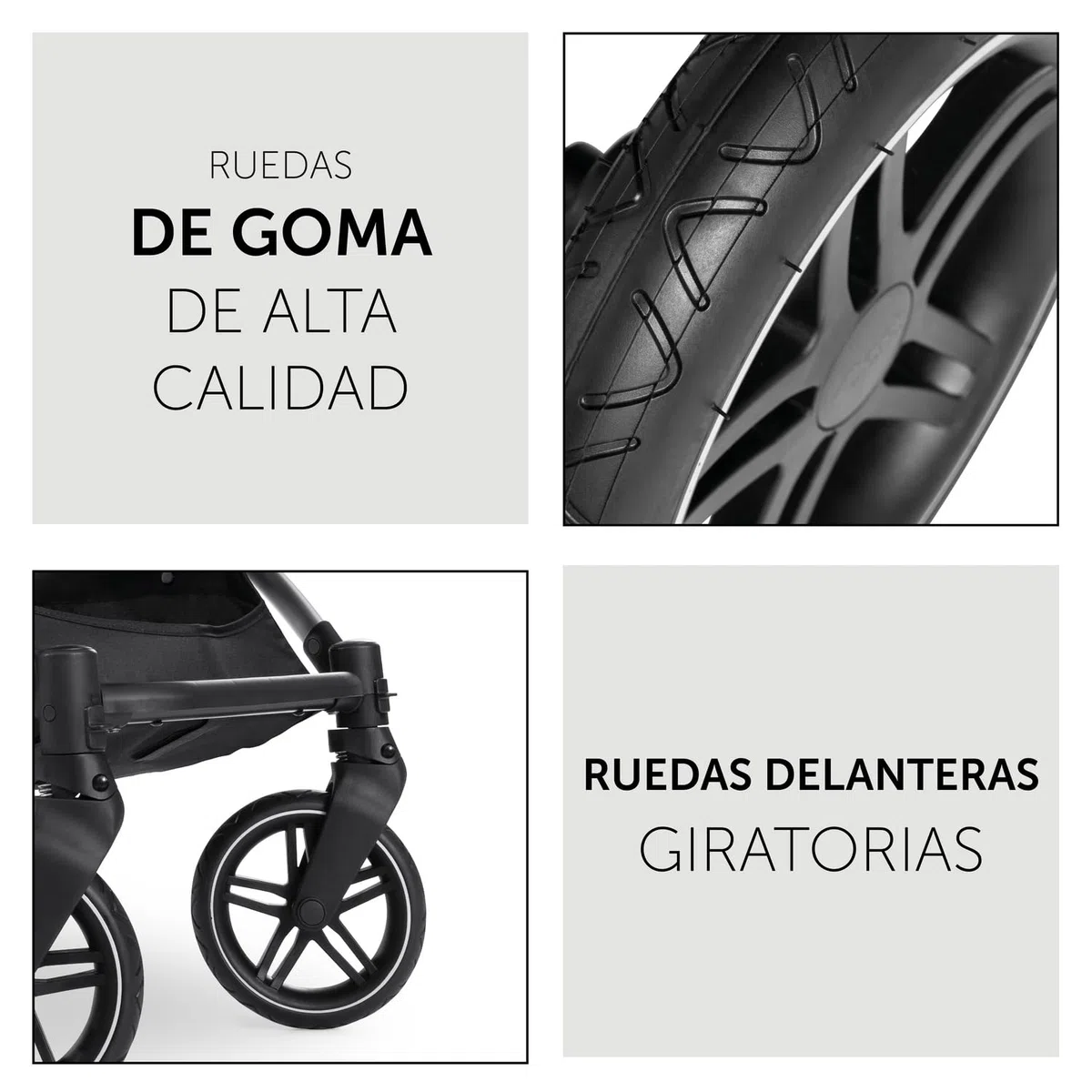 hauck Carrito Bebé 2 en 1 Vision X Set - Capazo desde el Nacimiento - Silla de Paseo 22 kg Reversible y Reclinable - Cubrepiernas - Ruedas de Goma - Plegable - Compacto - Gris Claro
