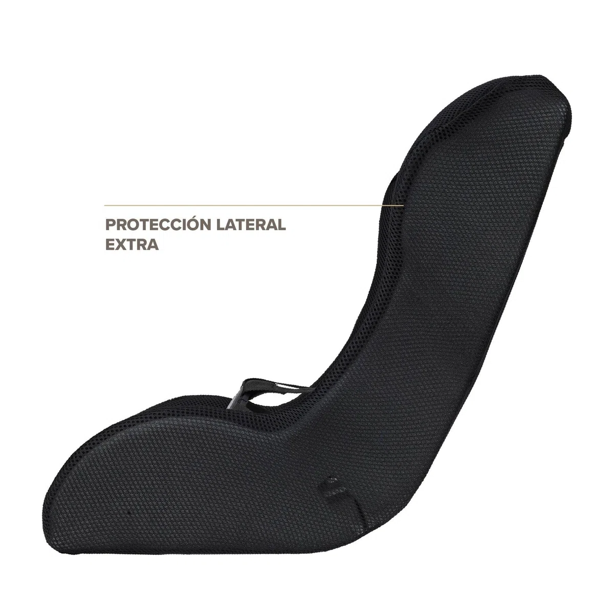 POLISPORT 8015000019 - Mini Pelican Todo Clima Reductor Asiento Bebé con Arnés 5 Puntos para Remolque, Cochecito y Bicicleta Cargo – Transpirable, Seguro y Compatible de 7 a 18 Meses, Negro