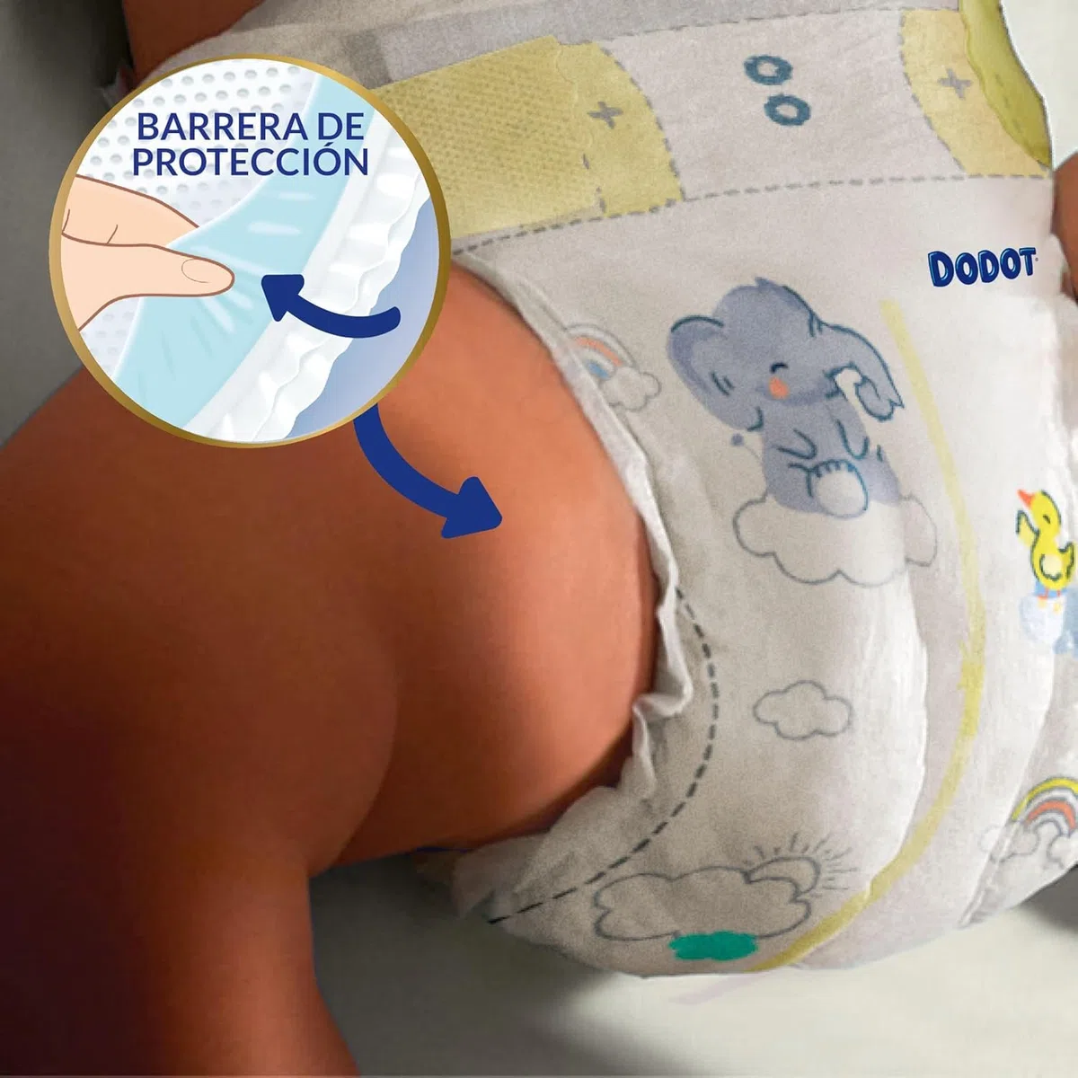 Dodot Pañales Bebé Sensitive Talla 5 (11-16 kg), 126 Unidades, Protección Antifugas hasta 12 h, Suavidad Extra para Piel Sensible, Indicador de Humedad, Pack Ahorro Original