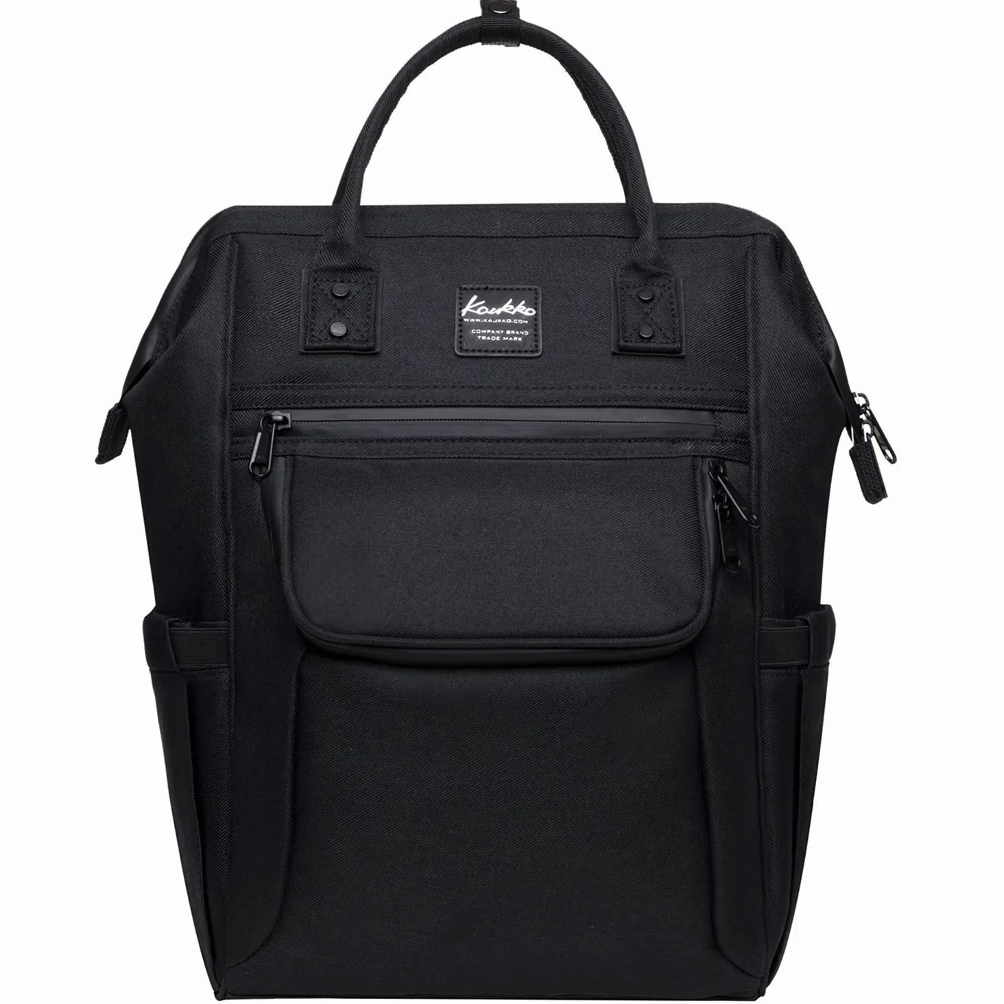 KAUKKO Bolsa de pañales para bebé con gancho de cochecito multifunción de nailon de gran capacidad, mochila de viaje para viajes con muchos compartimentos