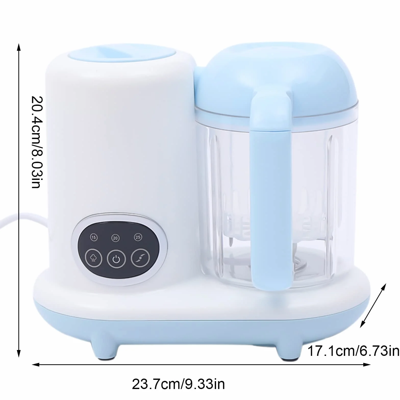 Baby Food Maker Automatic Cocina Batidora Multifunción 10000rpm Temporizador 250ml Robot Cocina Batidora Bebé,Para Mezclar Frutas, Verduras, Cereales, Carne