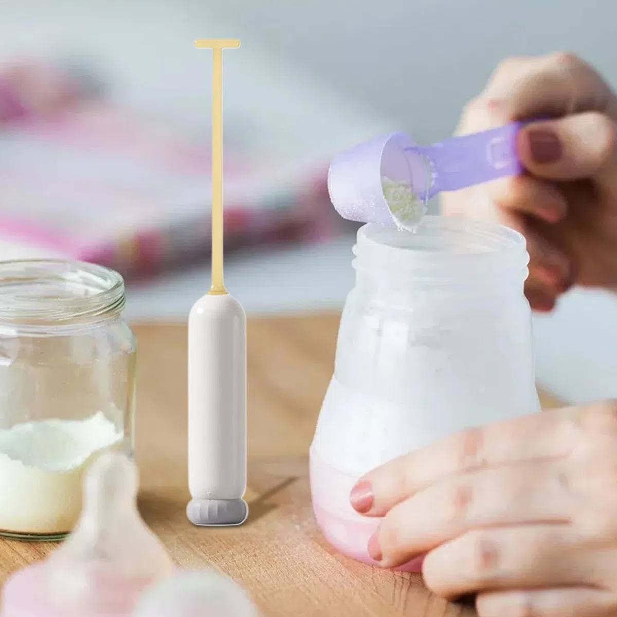 Electric Formula Mixer, Baby Milk Blender, Fórmula Milk Frother, Milk Powder Blender, Baby Formula Maker, Milk Frother Machine, Electric Baby Mixer, Agente Blender Machine, Milk Powder Frother